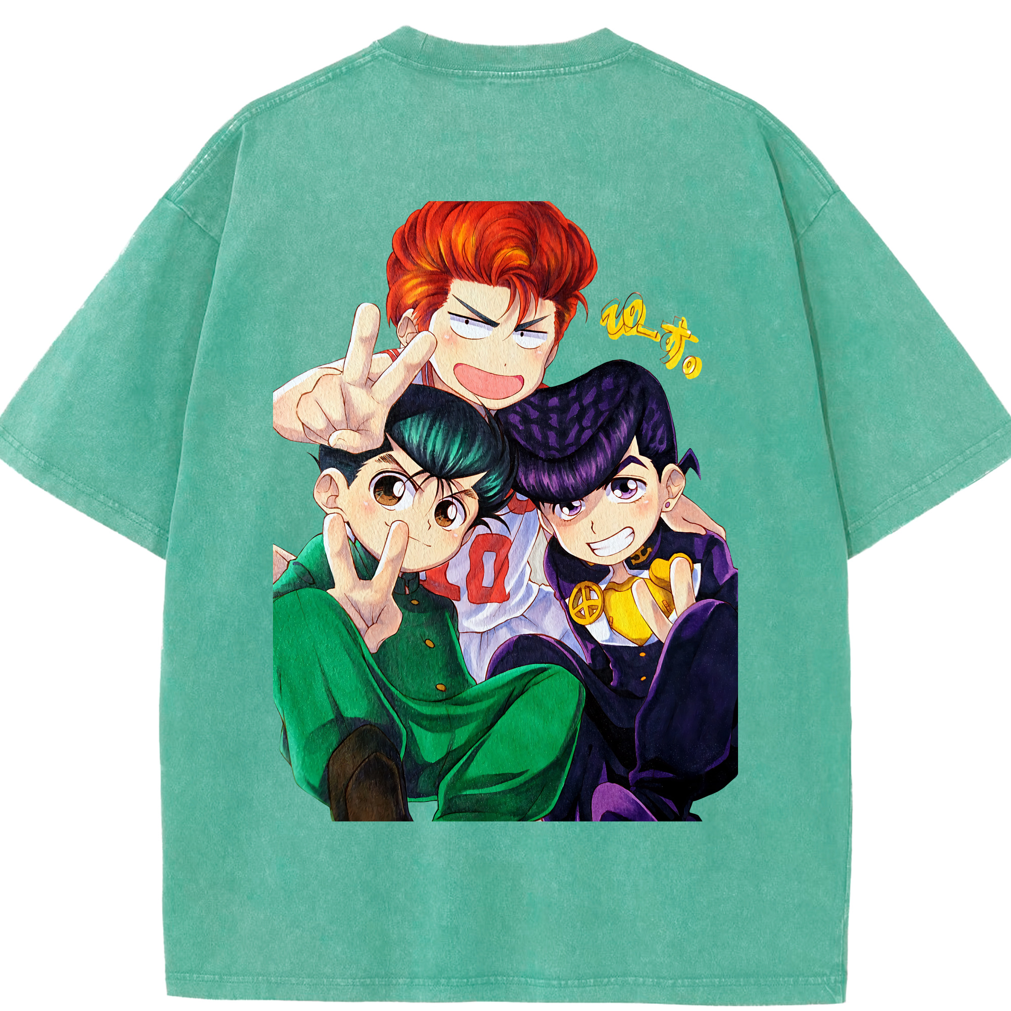 （画像用） SLAM DUNK／スラムダンク 綿100% ヴィンテージ風 半袖Tシャツ（背面プリント）